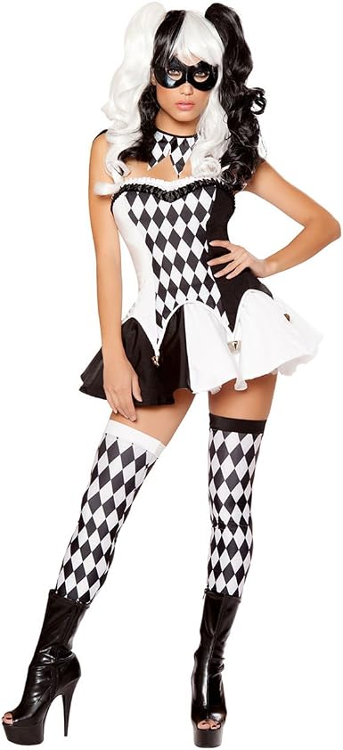 Jester Clown Fancy Dress Halloween Costume
