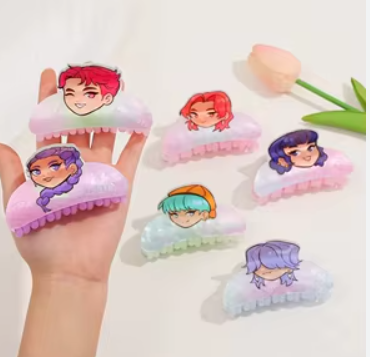 Kpop Demon Hunters Hair Clips bow