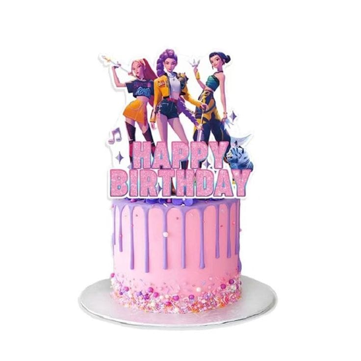 Kpop demon hunter cake topper