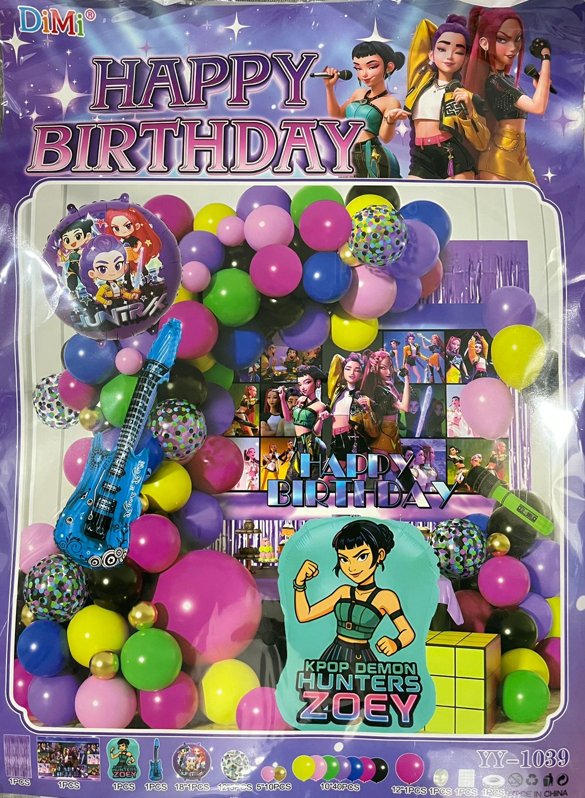 Kpop Demon Hunters Balloon Arch Kit