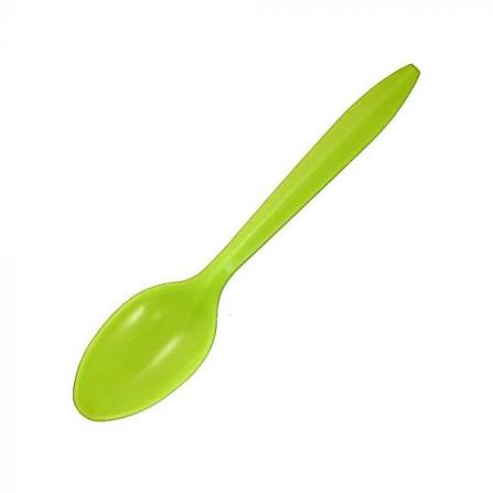 Lime Green Plastic Spoons