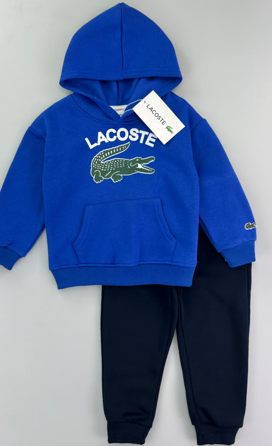 Lacoste royal blue 2pc track suit set