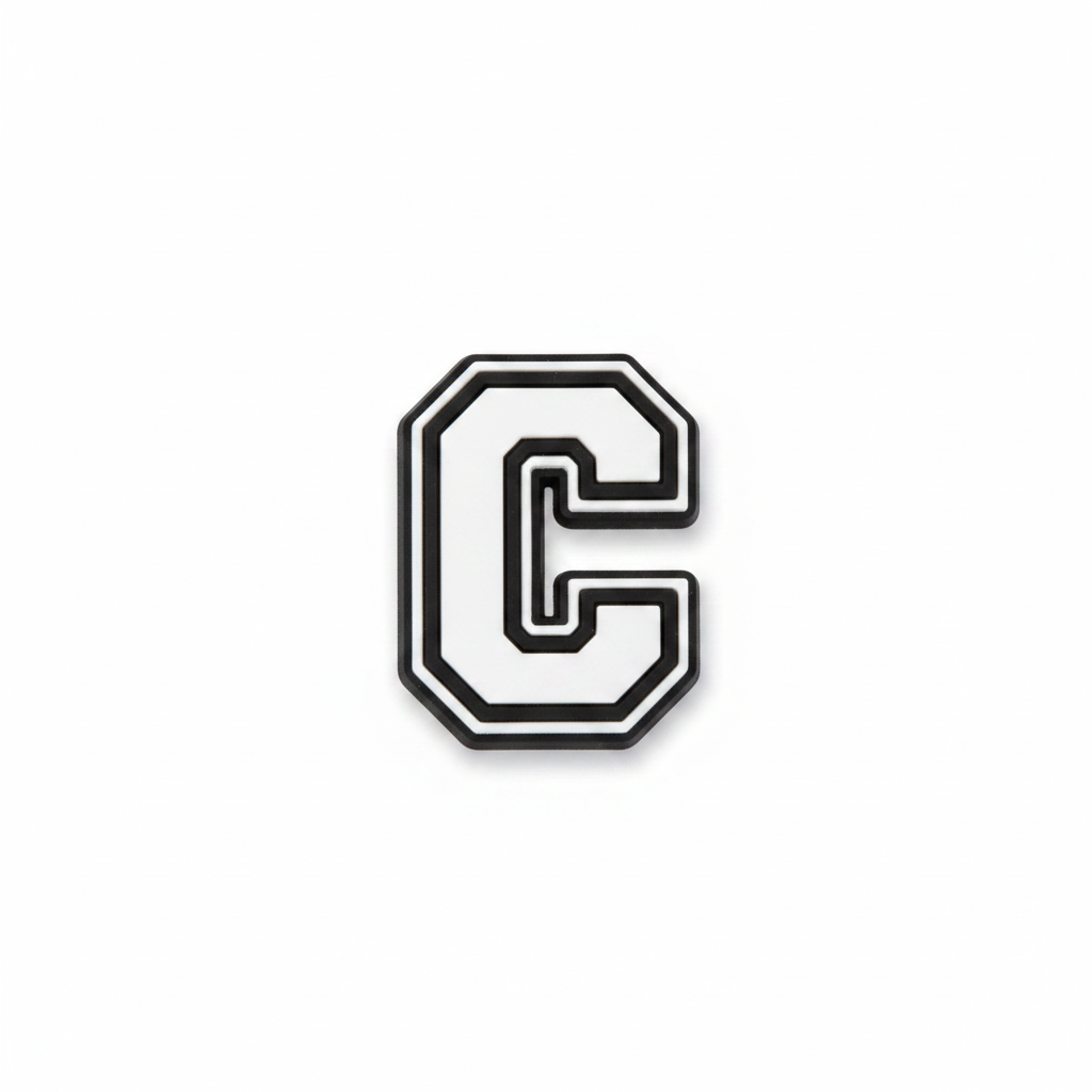 Alphabet Letter Croc Charms