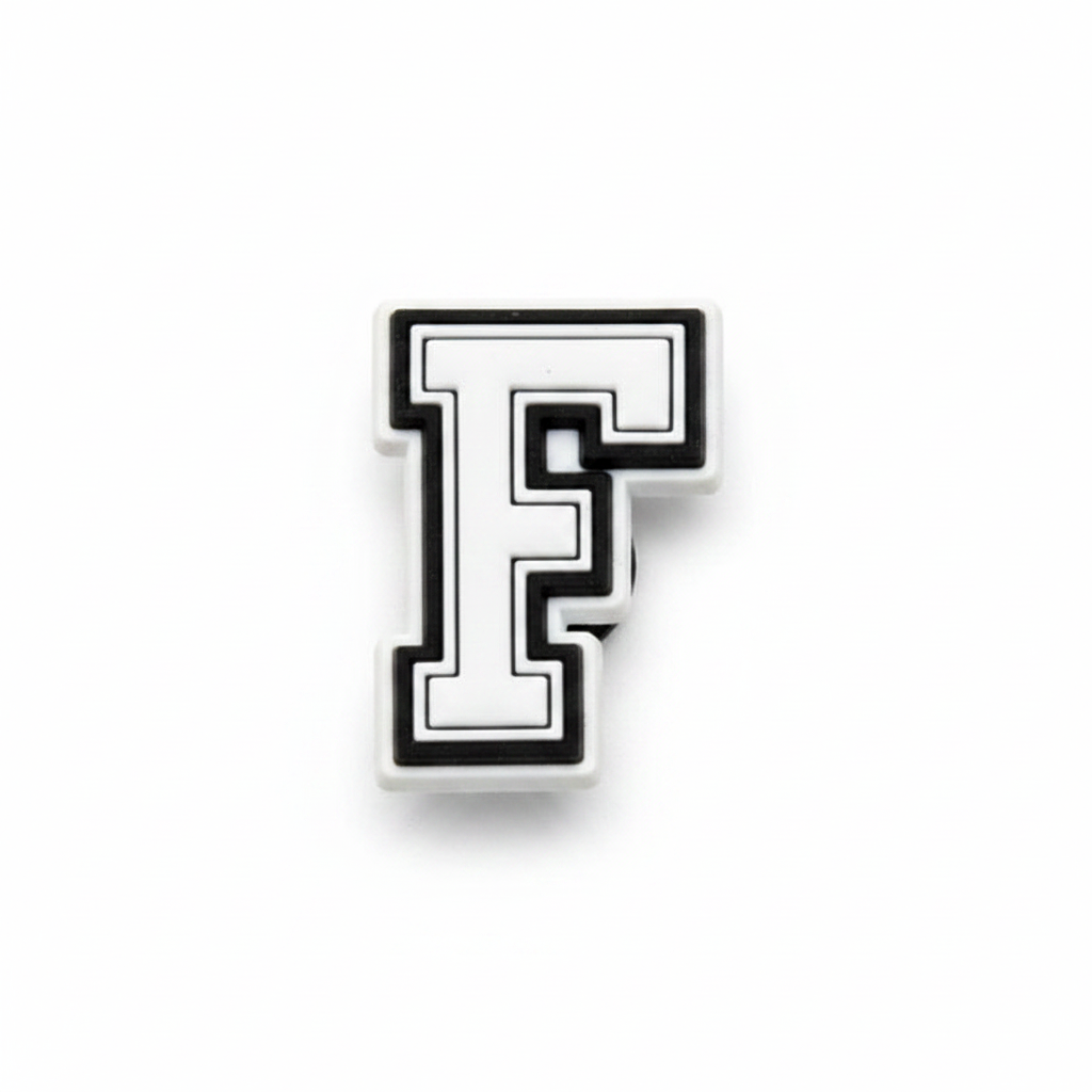 Alphabet Letter Croc Charms