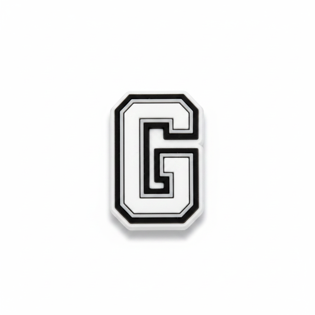Alphabet Letter Croc Charms