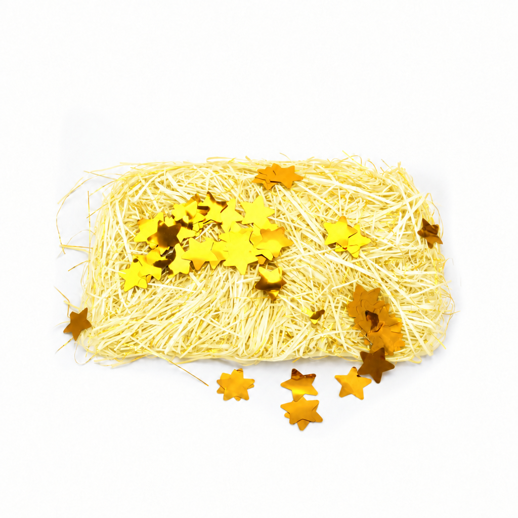 Shredded Paper With Gold Star