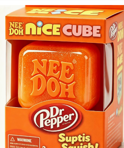 Schylling NeeDoh Nice Cube Dr Pepper Squishy
