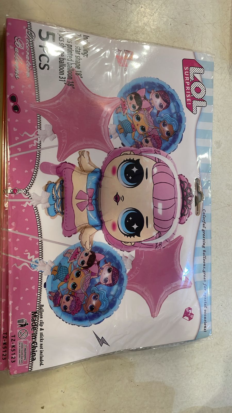 Lol Doll 5pc Foil Balloon set