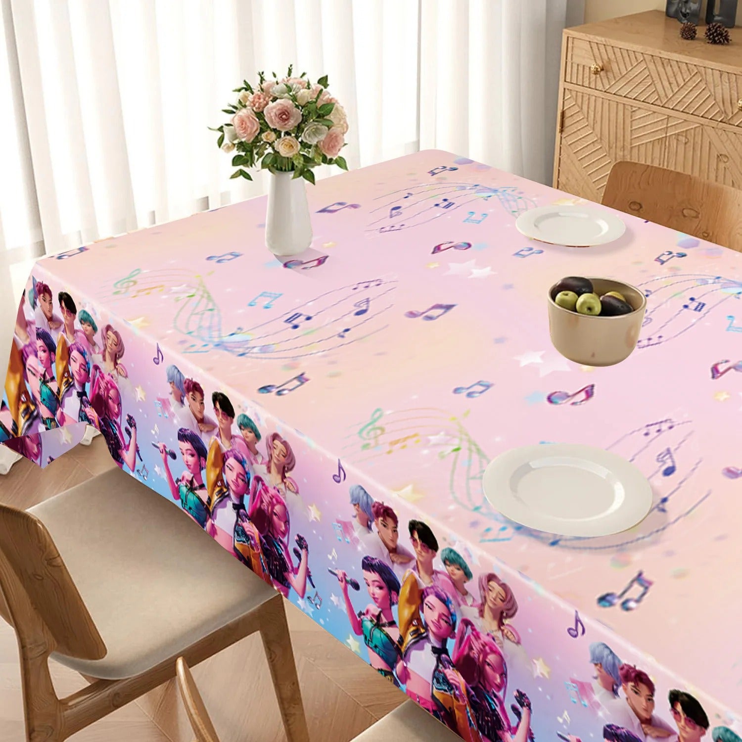 Kpop Demon Hunters Tablecloth