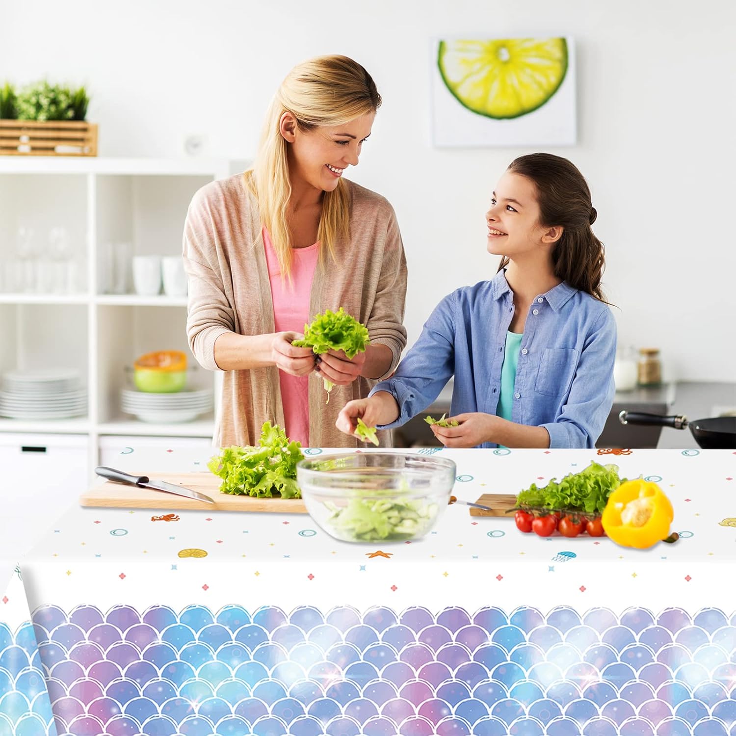 Mermaid Tablecloth Jelly  &amp; Star Fish