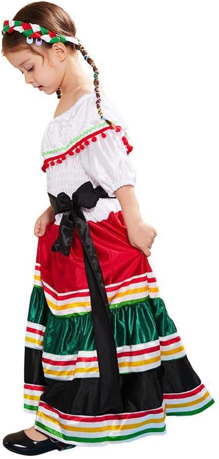 Mexican Festival Dress Spanish Traditional Folk Dance outfit