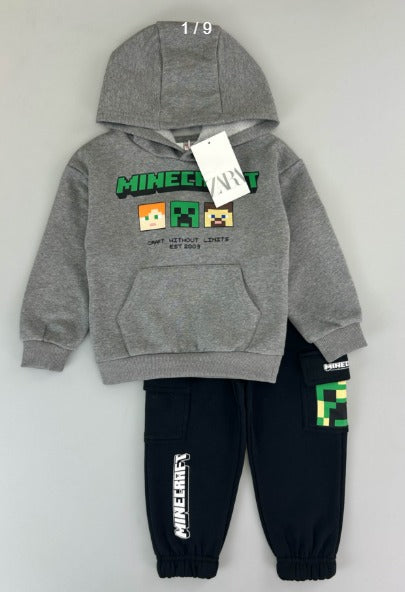 Zara Minecraft Creeper and Steve Cargo Tracksuit