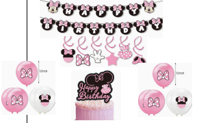 Minnie Mouse Party Package With Backdrop