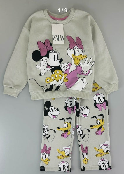 Zara Minnie and Friends cream 2pc Set