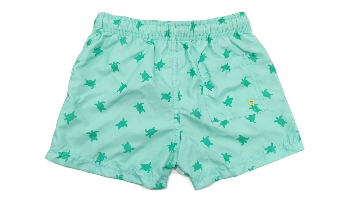 Mint Green Turtle Print Kids