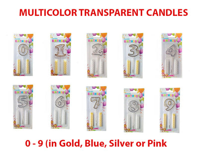 Acrylic Candle 0 to 9 (ACR)