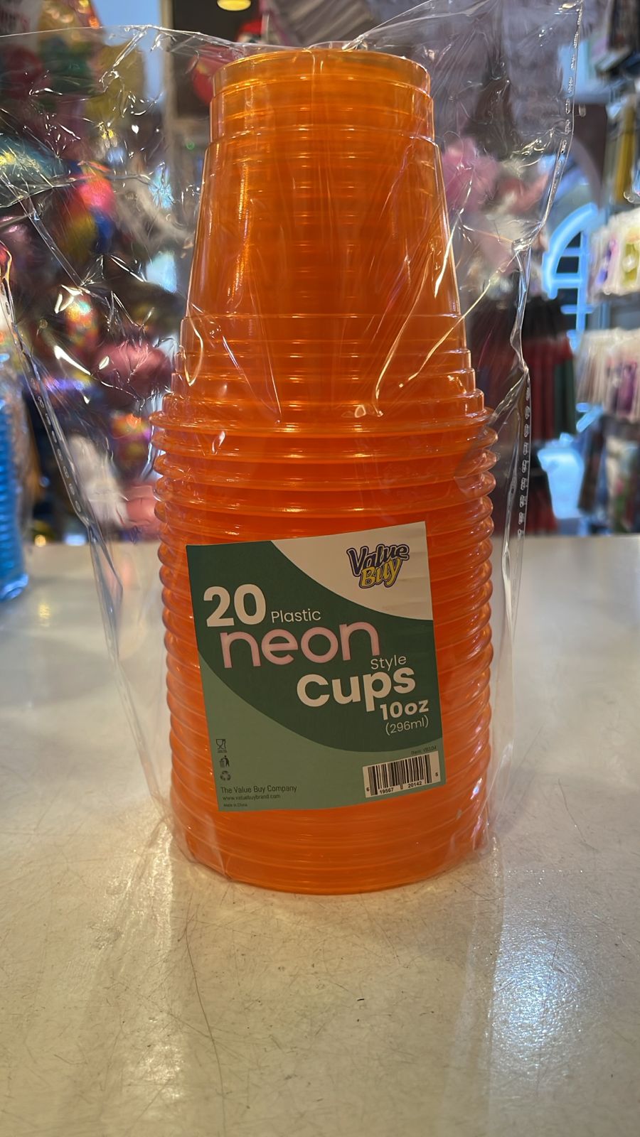 20 pc Neon Cups 10oz (assorted)