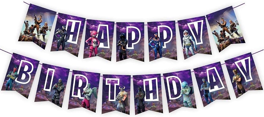 Fortnite Happy Birthday Banner