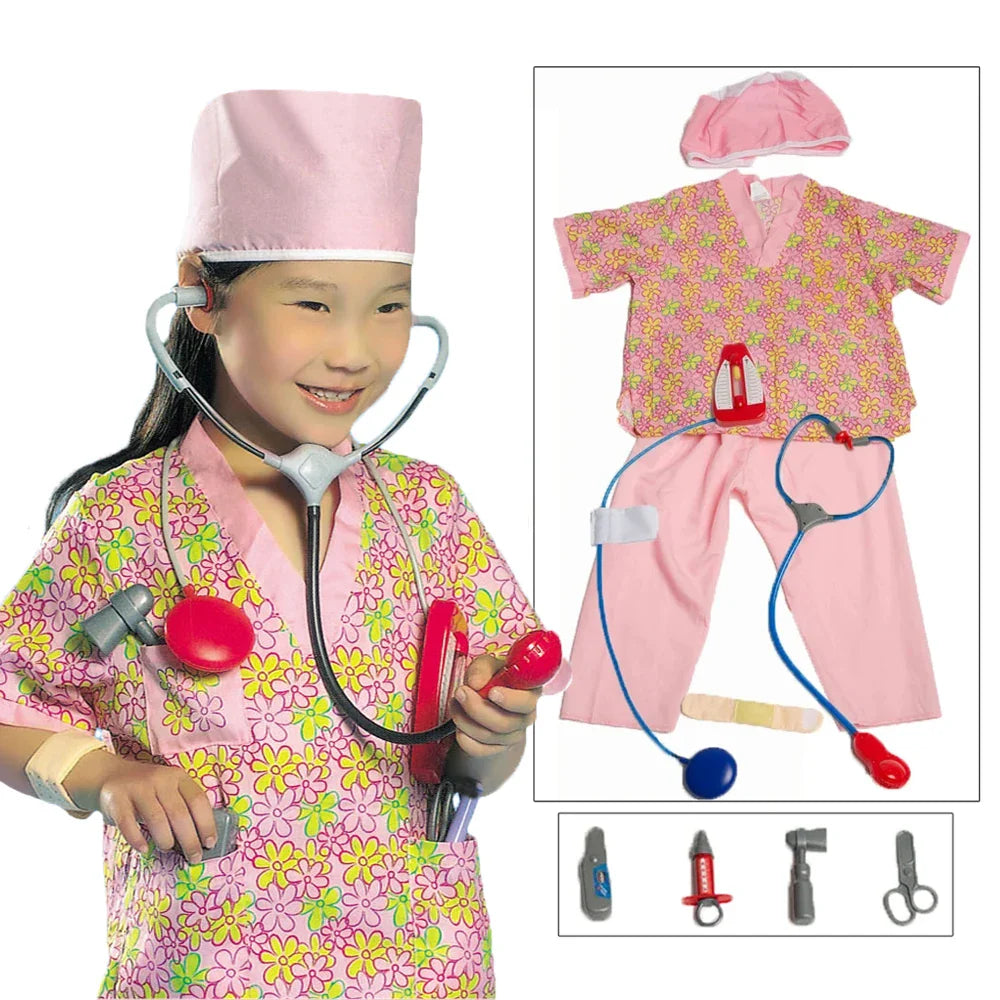 Nurse flower Career Day outfit (Ages 3 to 7 years old) costume pink