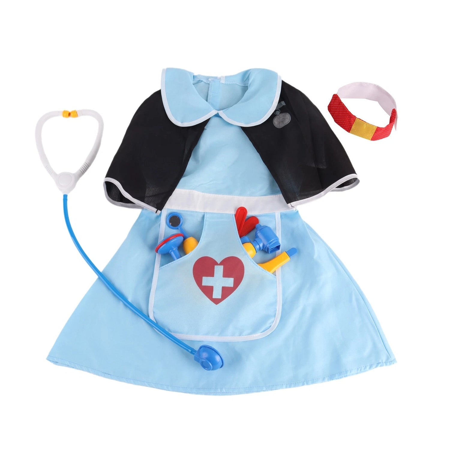 Nurse Blue Dress Career Day Outfit (Ages 3 to 6)