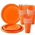 Orange Tableware Party Set