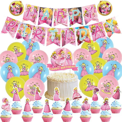 Princess Peach Party Decoration Package (Marios