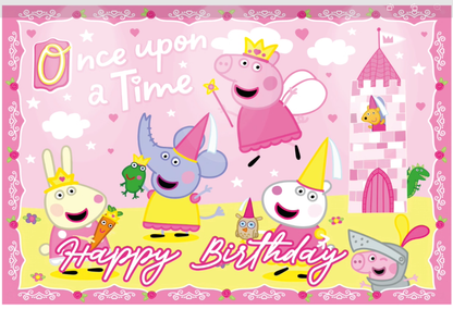 Peppa Party Decoration Package With Backdrop