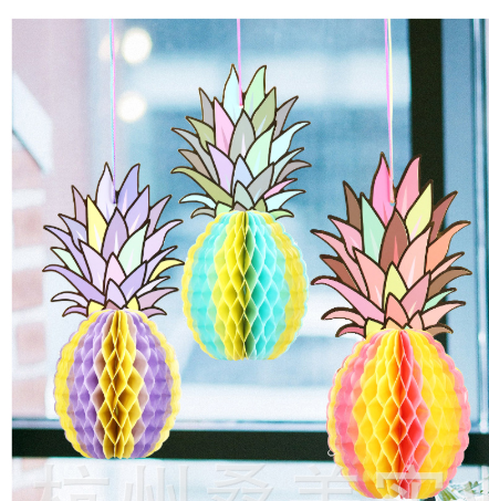 Pineapple Honeycomb Decorations