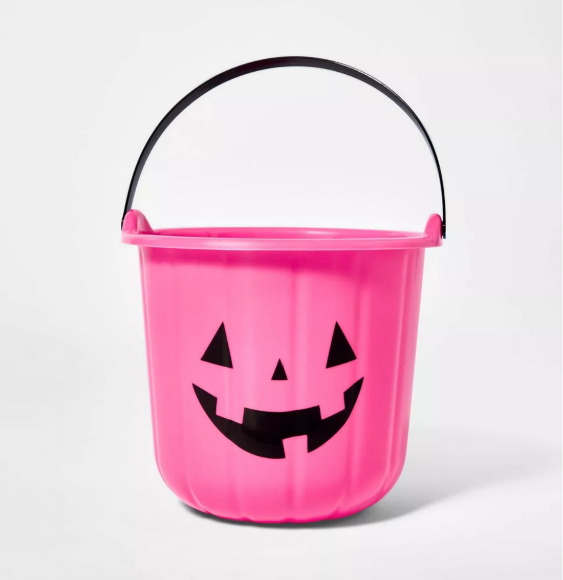 Halloween Pink Pumpkin Stackable Trick or Treat Pail bucket