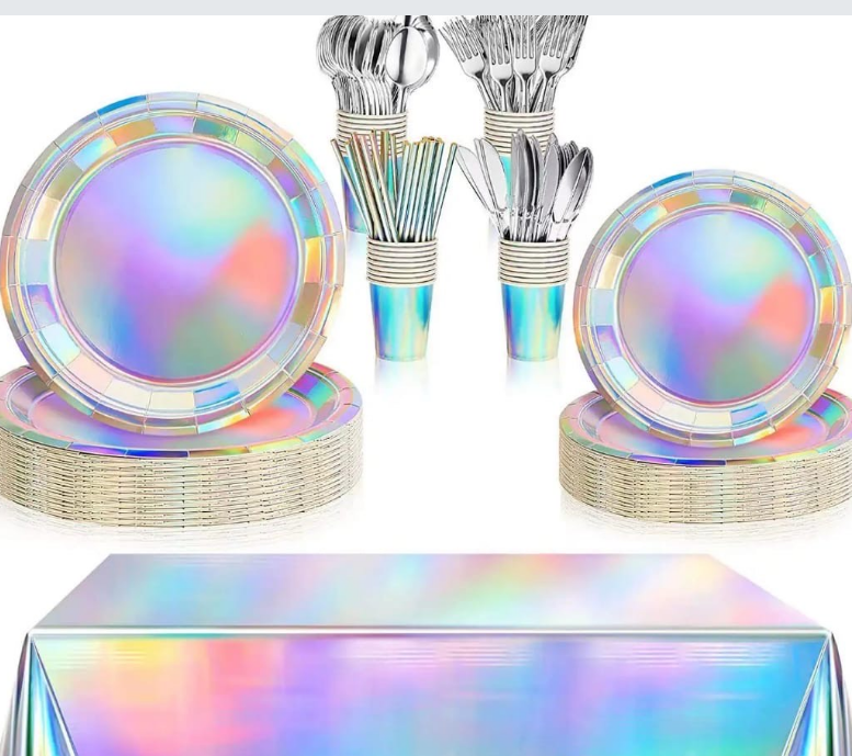 Iridescent Tableware Party Set