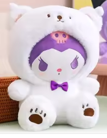 Kuromi White Purple Sanrio Plushie toy