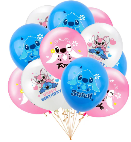 Stitch latex balloons 12 pieces