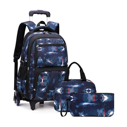 Ziranyu 3pc Trolley Bag Set Galaxy Blue