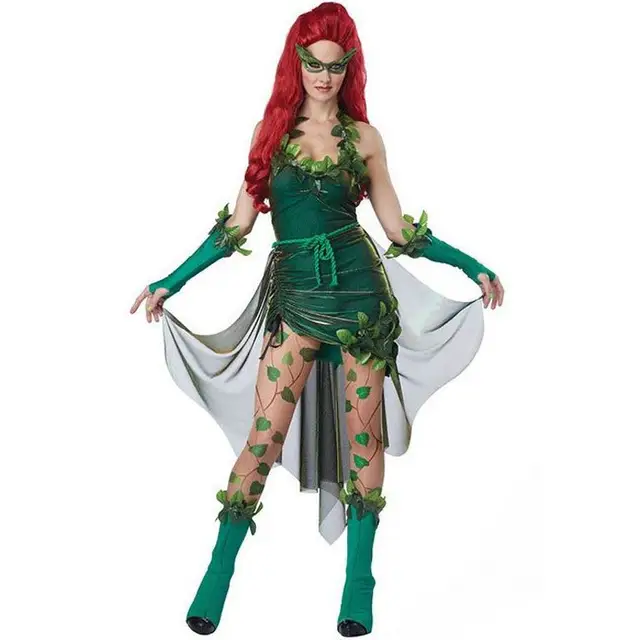 Poison Ivy Cosplay Costume Outfit