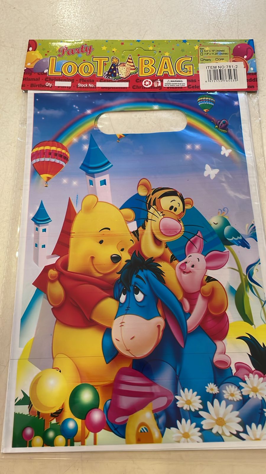 Winnie The Pooh And Friend Loot Bags (10pcs)