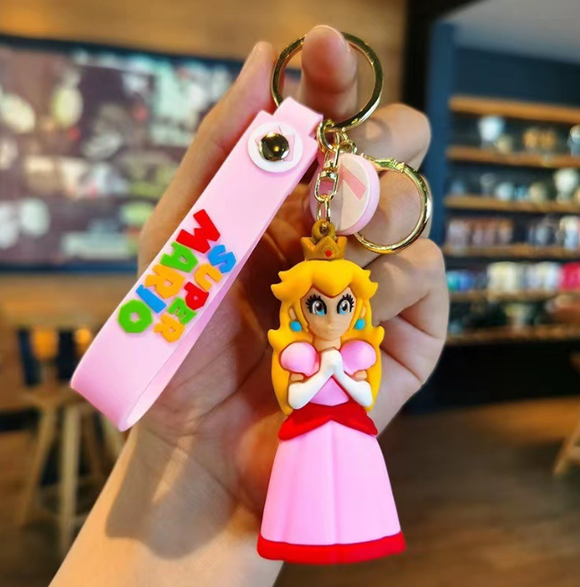 Princess Peach Marios Keychain