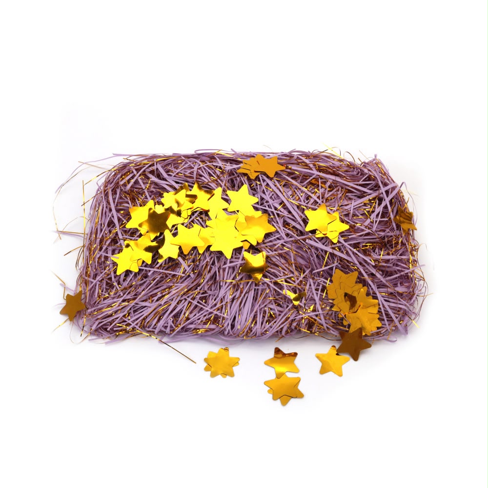 Shredded Paper With Gold Star