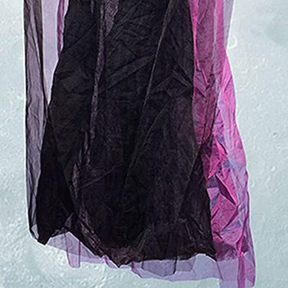 Purple Witch Animated with Halloween Hanging Life Decorations Prop Animated - Preppy Kids (Grand Bazaar)