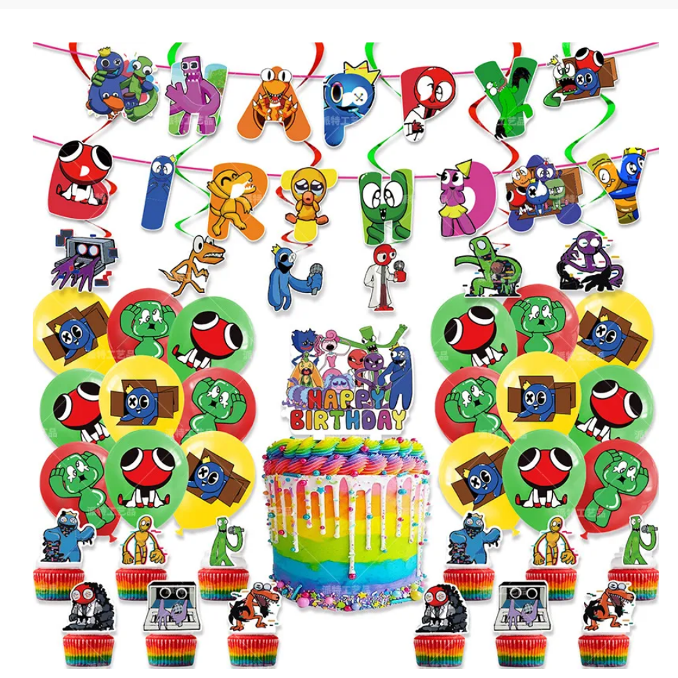 Rainbow Friends Party Decorations package – Preppy Kids (Grand Bazaar)