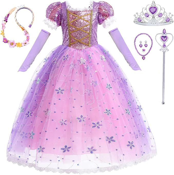 Rapunzel Dress Cosplay costume outfit