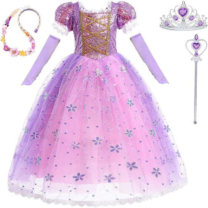 Rapunzel Dress Cosplay costume outfit