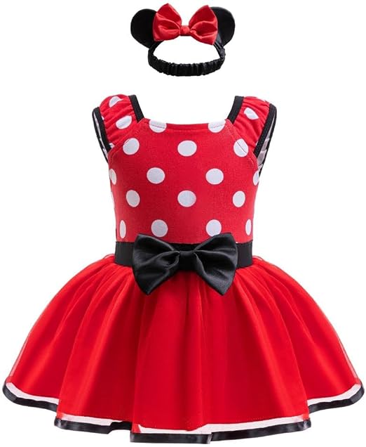 Red And White Polka Dot Minnie Mouse Dress