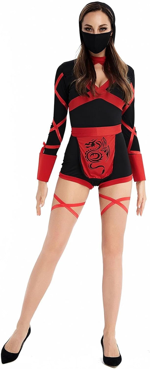 Adult Red Ninja Mortal Kombat Cosplay Costume