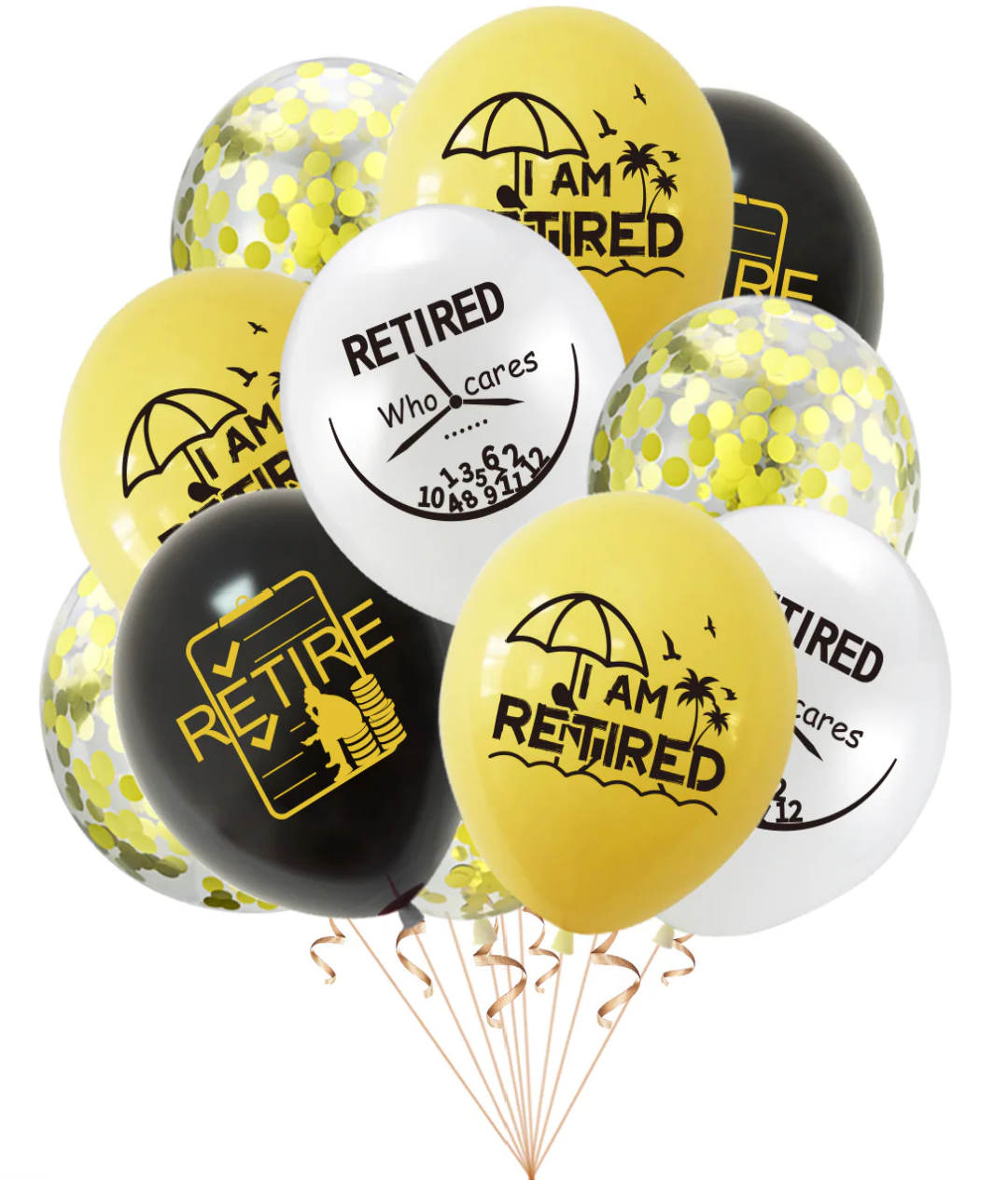 Retirement Balloons Retired