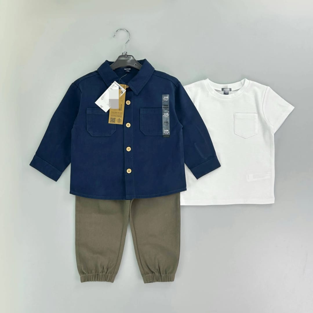 Kiabi Blue Cargo 3pc Boy&