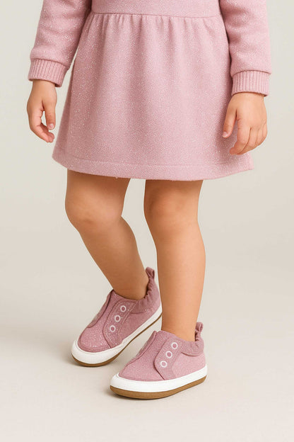 Robeez pink glitter soft soles shoes
