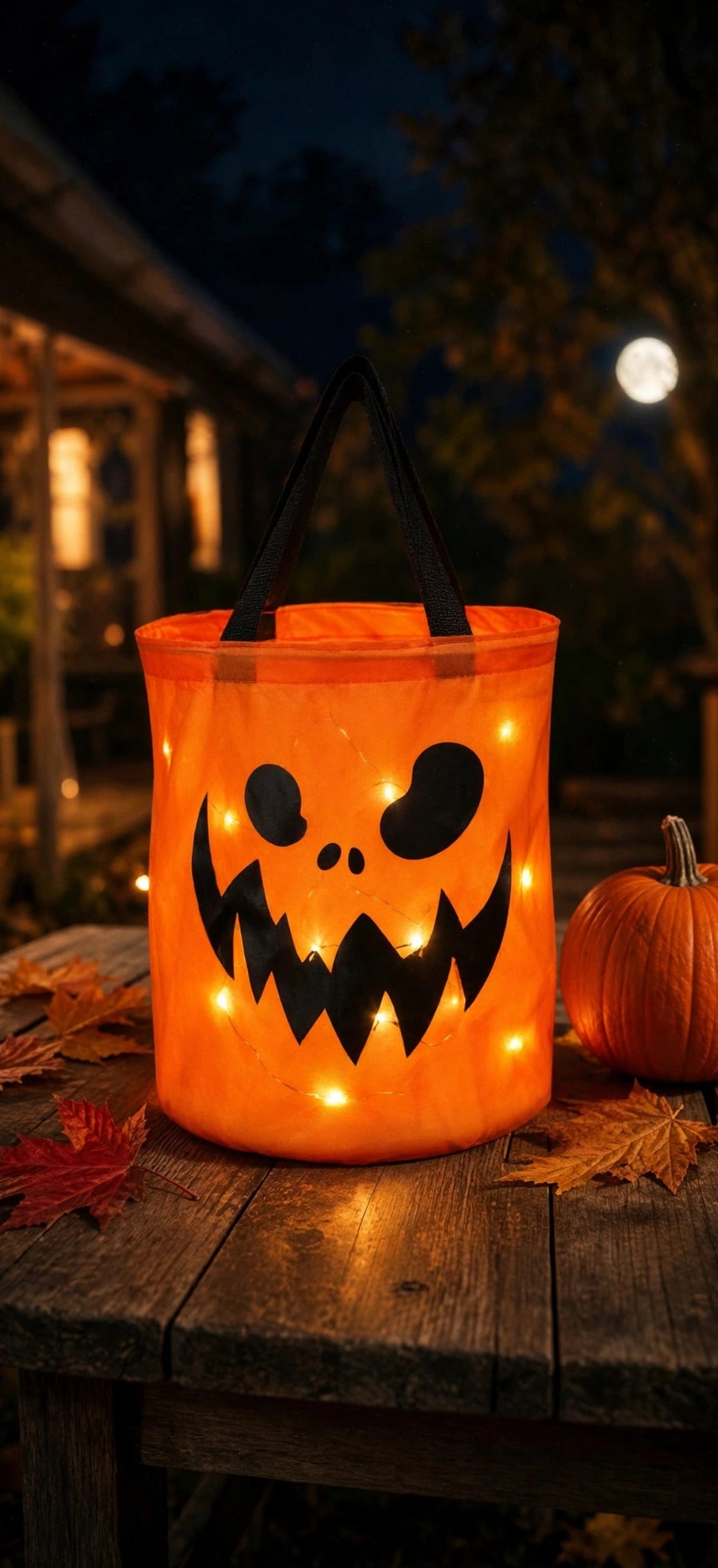 LED Light Halloween Candy Bags