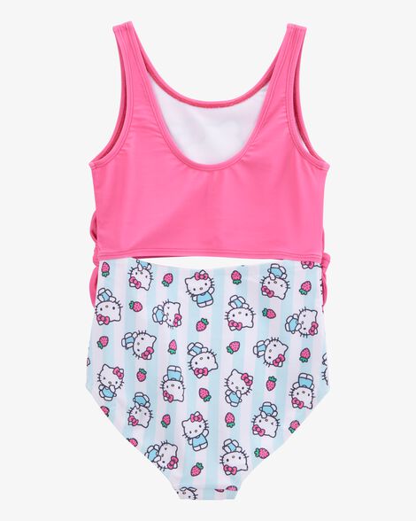 Girls Hello Kitty® 1-Piece Swimsuit - Pink/Blue