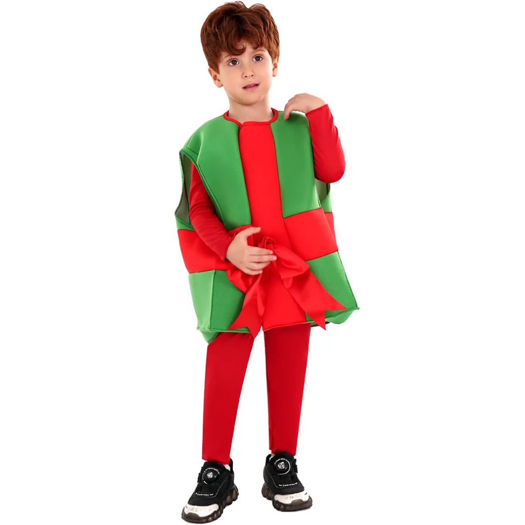 Kids Christmas Gift Box Costume Boys