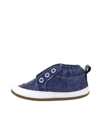 Robeez navy soft soles baby shoes